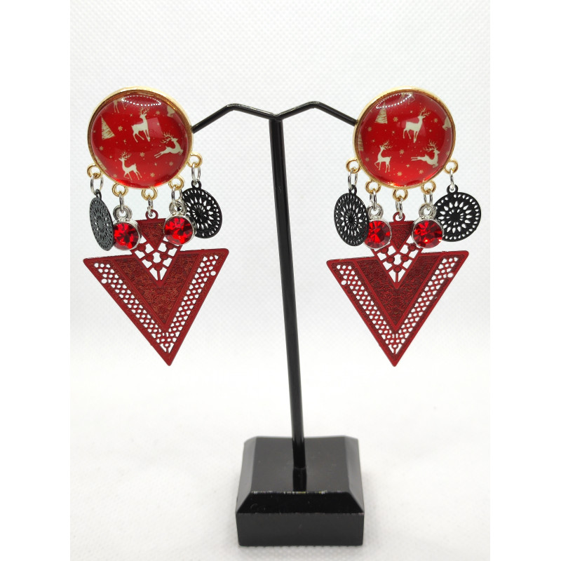 Boucles d'oreilles CLIP Noël 05