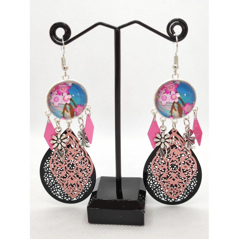 Boucles d'oreilles Fleurs 18