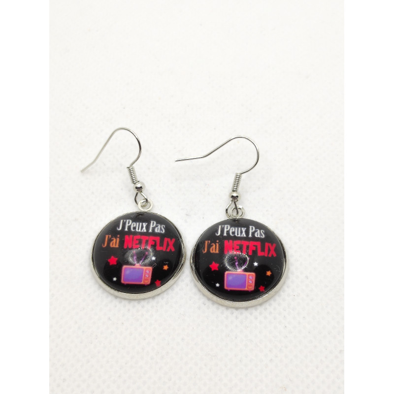 Boucles d'oreilles Petite J'Peux pas J'ai Netflix 27