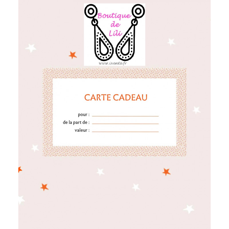 CARTE CADEAU 16.50€