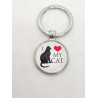 Porte Clefs I love My Cat 12