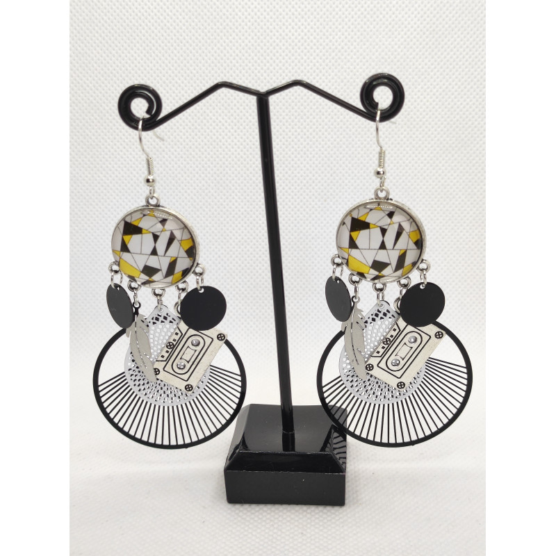 Boucles d'oreilles Asymetriques 02