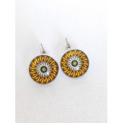 Boucles d'oreilles Dormeuse Jaune 52