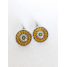 Boucles d'oreilles Dormeuse Jaune 52