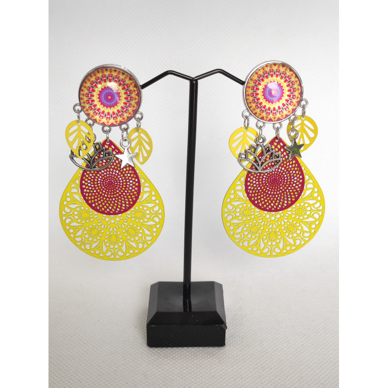 Boucles d'oreilles CLIP Jaune