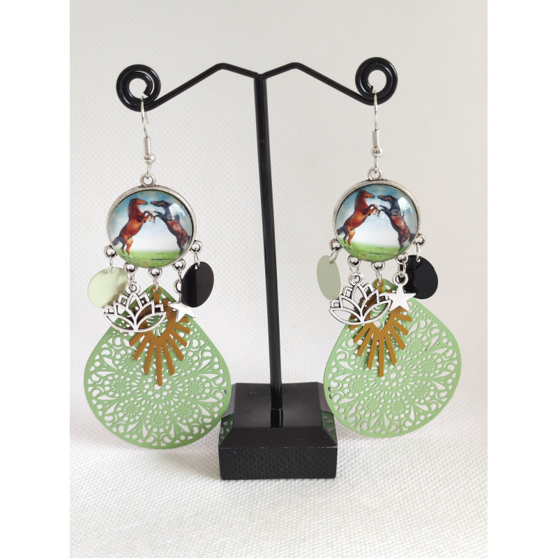 Boucles d'oreilles Cheval 19