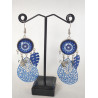 Boucles d'oreilles Bleu 20