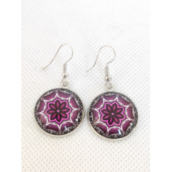 Boucles d'oreilles Petite Violet Mandala