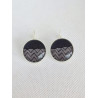 Boucles d'oreilles Dormeuse Noir et Blanc 5