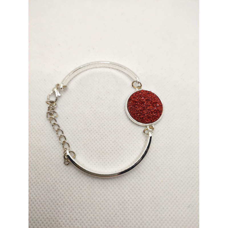 Bracelet Noel Strass Rouge