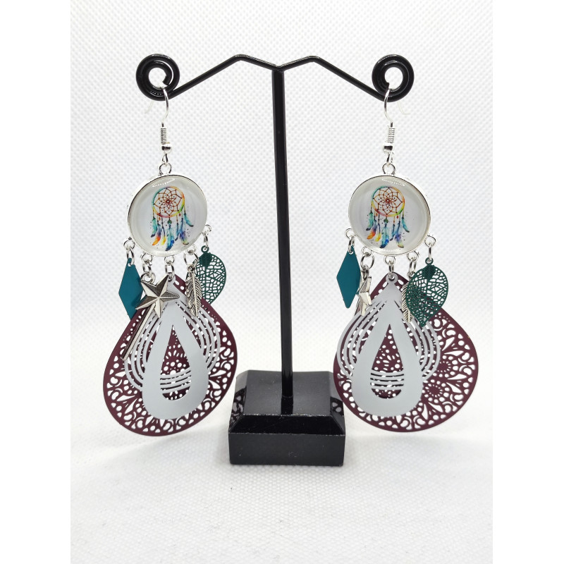 Boucles d'oreilles Attrape rêves